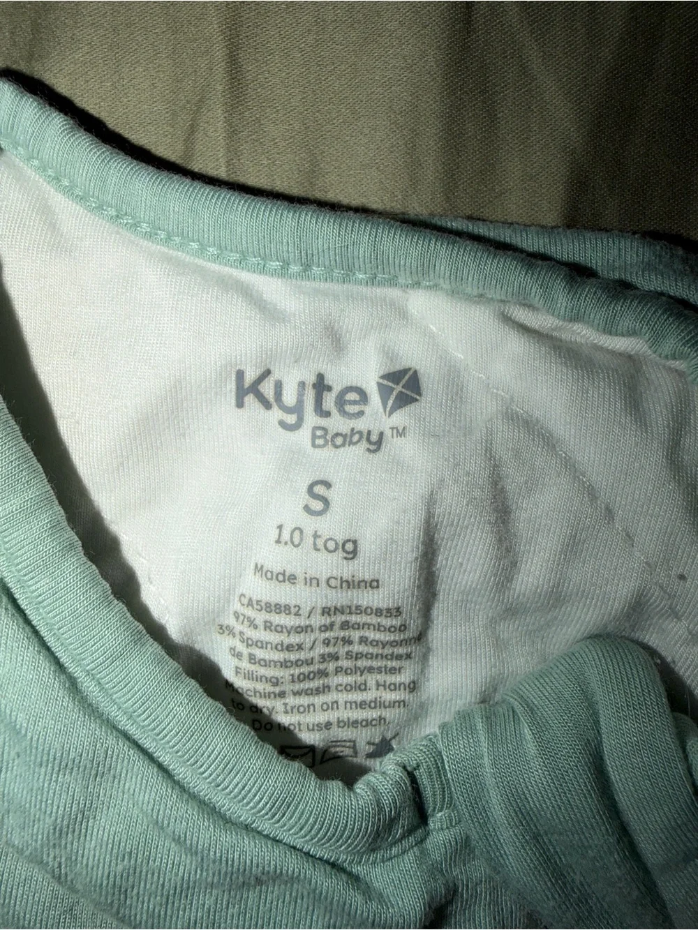 Kyte BABY Light Mint Sleeveless Sleep Sack